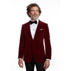 Burgundy Velvet Suit Jacket