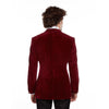 Burgundy Velvet Suit Jacket