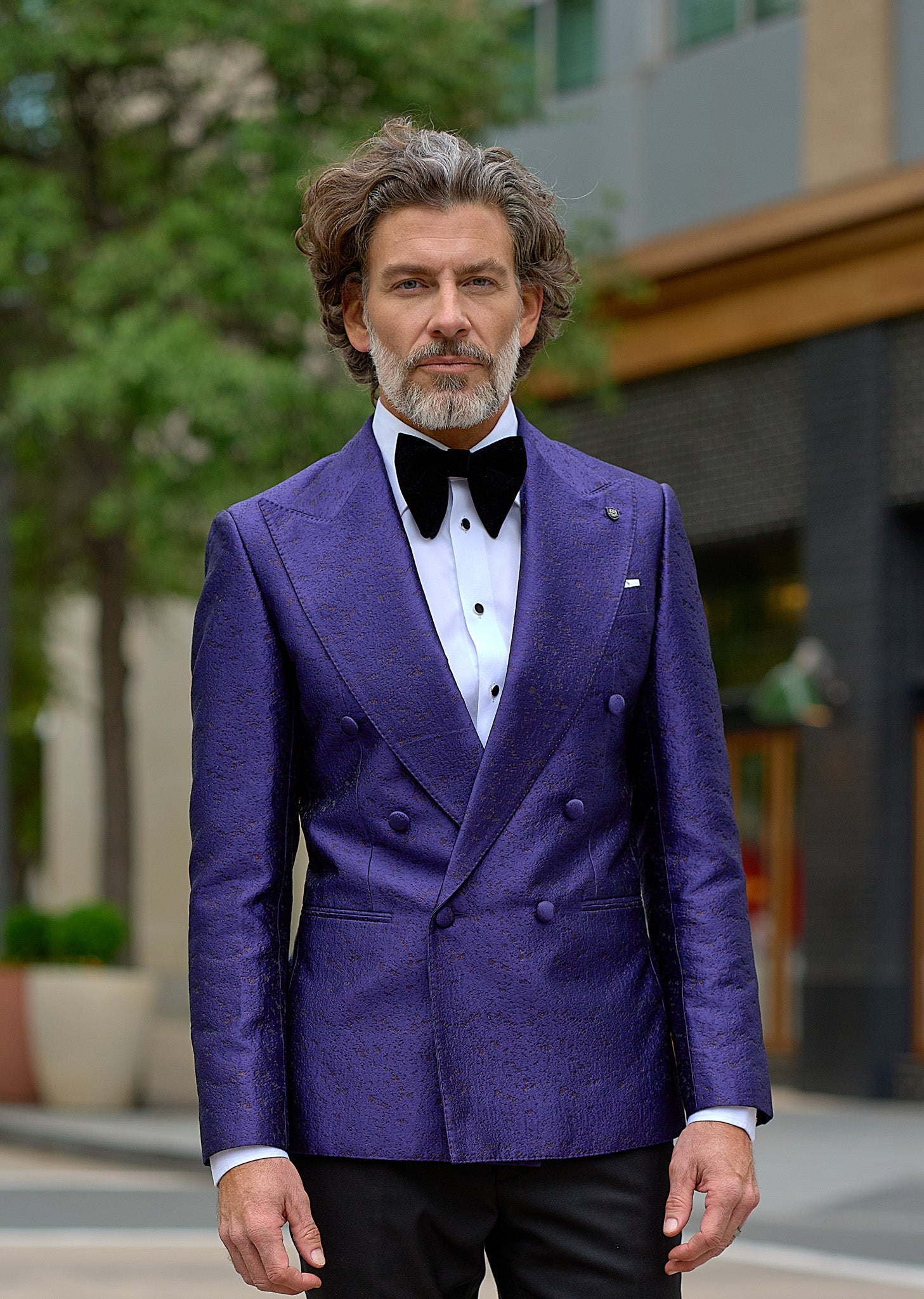 Royal Purple Jacquard Suit Jacket 44 Royal Purple Jacquard Suit Jacket 44