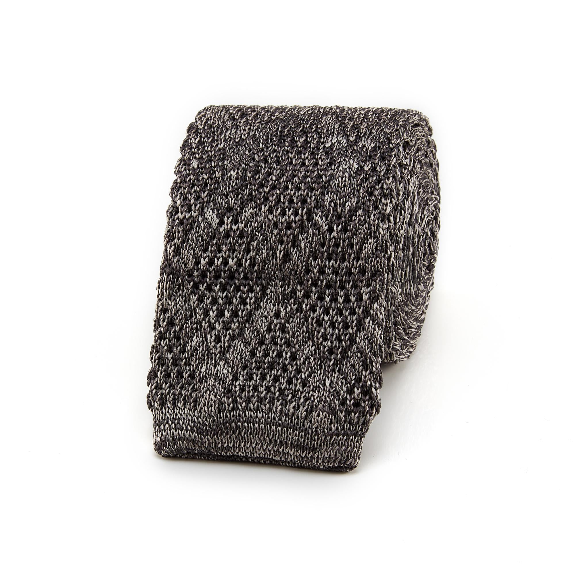 Grey Knitted Tie | Knit Ties