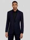 Midnight Navy Two-Button Notch-Lapel Suit Jacket 04