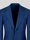 Steel Blue Two-Button Notch-Lapel Suit Jacket 08