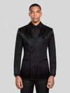Onyx Jet Bead-Cascade Peak-Lapel Double-Breasted Tuxedo Jacket 04