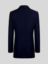 Midnight Navy Patch-Pocket Pick-Stitch Peak-Lapel Double-Breasted Tuxedo Jacket 09
