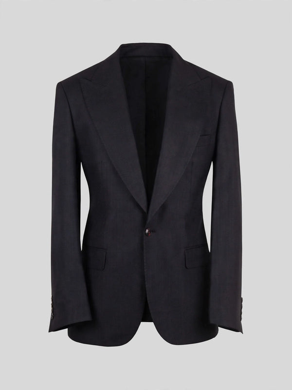 Onyx Single-Button Peak-Lapel Suit Jacket 07