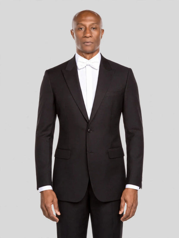 Onyx Single-Button Peak-Lapel Suit Jacket - cover
