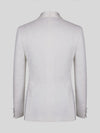 Ivory Satin Peak-Lapel Double-Breasted Tuxedo Jacket 09