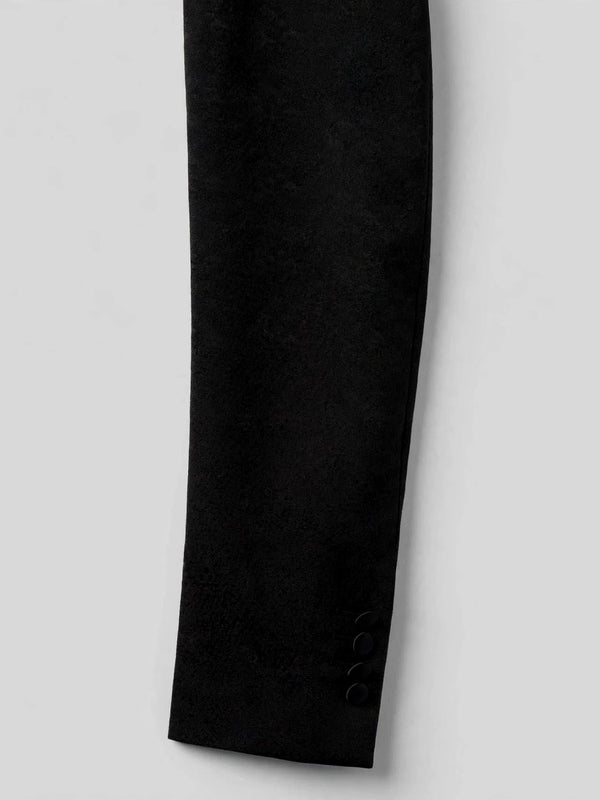 Onyx Mottled Satin-Welt Shawl-Collar Tuxedo Jacket 10