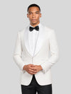 Ivory Three-Cuff Satin Shawl-Collar Tuxedo Jacket 02