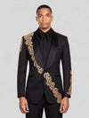 Onyx Gold Shawl-Collar Tuxedo Jacket 06