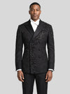 Onyx Jet Crystal Cascade Double-Breasted Tuxedo Jacket - cover