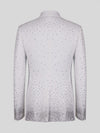 Ivory Silver Crystal Gradient Peak-Lapel Tuxedo Jacket 09