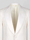 Ivory Flap-Pocket Peak-Lapel Tuxedo Jacket 08