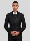 Onyx Jet Beaded Scroll-Vine Peak-Lapel Double-Breasted Tuxedo Jacket 05