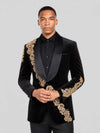 Onyx Gold Shawl-Collar Tuxedo Jacket 04