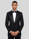 Onyx Jet Paisley-Scatter Peak-Lapel Tuxedo Jacket 02
