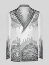 Ivory Jet Crystal Cascade Peak-Lapel Double-Breasted Tuxedo Jacket 07