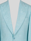 Aqua Two-Button Peak-Lapel Suit Jacket 08