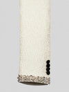 Cream Silver Crystal Velvet Shawl-Collar Double-Breasted Tuxedo Jacket 10