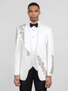 Ivory Crystal Shawl-Collar Tuxedo Jacket 02