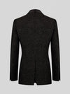 Onyx Silver Pearl-Ring Shawl-Collar Tuxedo Jacket 09