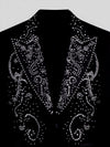 Onyx Silver Crystal Paisley-Swirl Peak-Lapel Tuxedo Jacket 08
