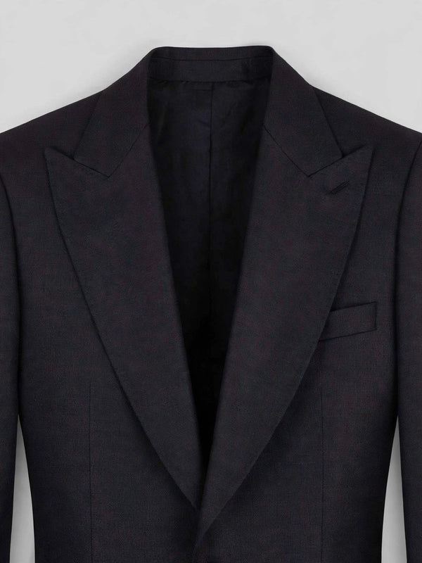 Onyx Single-Button Peak-Lapel Suit Jacket 08