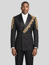 Onyx Gold Double-Breasted Tuxedo Jacket - cover
