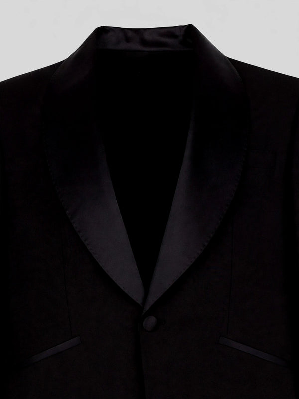 Onyx Classic Satin Shawl-Collar Tuxedo Jacket 08