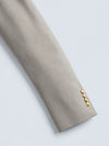 Taupe Gold-Button Slant-Flap Peak-Lapel Double-Breasted Suit Jacket 10
