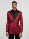 Crimson Paisley-Jacquard Satin Peak-Lapel Two-Button Double-Breasted Tuxedo Jacket 04