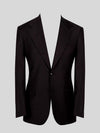 Espresso Two-Button Notch-Lapel Suit Jacket 07