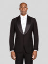 Onyx Classic Satin Shawl-Collar Tuxedo Jacket - cover