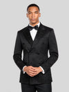Onyx Jet Bead-Gradient Peak-Lapel Double-Breasted Tuxedo Jacket 02