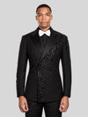 Onyx Jet Crystal Cascade Double-Breasted Tuxedo Jacket 05