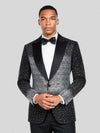 Onyx Silver Crystal Gradient Peak-Lapel Tuxedo Jacket 02