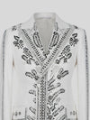 Ivory Silver Fern Crystal Peak-Lapel Double-Breasted Tuxedo Jacket 08