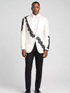 Ivory Noir Lace Tuxedo Jacket - cover