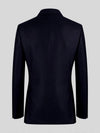 Midnight Navy Shadow-Stripe Peak-Lapel Double-Breasted Suit Jacket 09