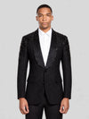 Onyx Jet Beaded-Swirl Shawl-Collar Tuxedo Jacket 01