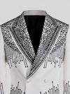 Ivory Jet Bead-Cascade Peak-Lapel Double-Breasted Tuxedo Jacket 08