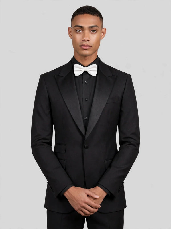 Onyx Single-Button Peak-Lapel Suit Jacket 05