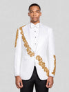 Ivory Gold Crystal Tuxedo Jacket 03