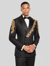 Onyx Gold Double-Breasted Tuxedo Jacket 02