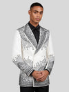 Ivory Jet Bead-Cascade Peak-Lapel Double-Breasted Tuxedo Jacket 06