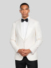 Ivory Flap-Pocket Peak-Lapel Tuxedo Jacket 02