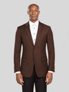 Espresso Two-Button Notch-Lapel Suit Jacket - cover