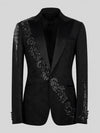 Onyx Jet Peak-Lapel Tuxedo Jacket 07