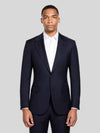 Midnight Navy Two-Button Notch-Lapel Suit Jacket 01