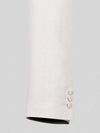 Ivory Diamond-Texture Shawl-Collar Tuxedo Jacket 10